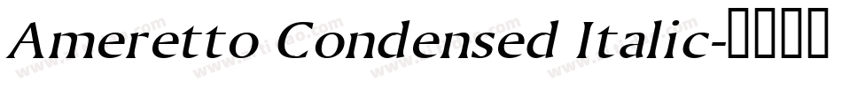 Ameretto Condensed Italic字体转换